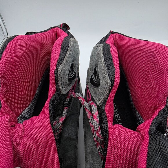 Foxelli Womens Size 10 Gray Pink Hiking Boots Camping Outdoors Trails Summer - Picture 9 of 13